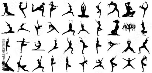 Yoga Poses Silhouettes: A Comprehensive Collection for Wellness