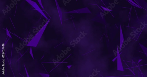 三角形の抽象動画素材　ループ