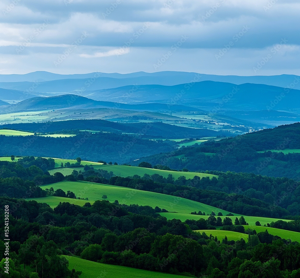 Naklejka premium landscape with mountains
