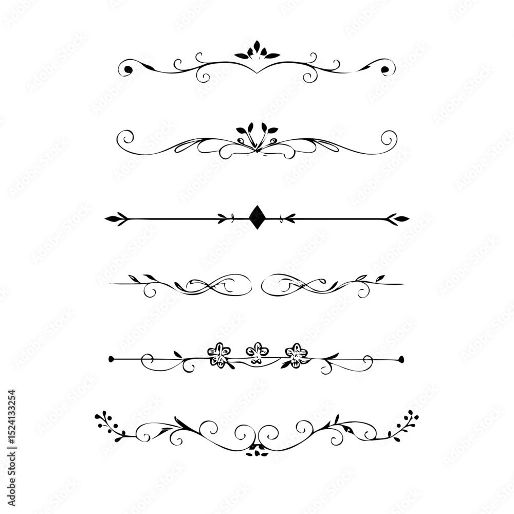 Set of Black Hand Drawn Rustic Doodle Design Elements. Decorative Floral Swirls, Scrolls, Text Frames, Dividers. Vintage Vector Illustration.
Set of Black Hand Drawn Rustic Doodle Design Elements. Decorative Floral Swirls, Scrolls, Text Frames, Dividers. Vintage Vector Illustration.