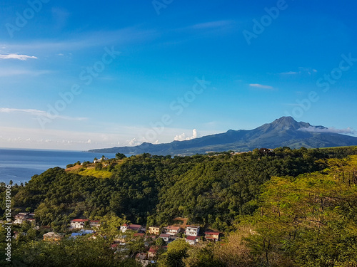 Montagne Pelée vue du Carbet Martinique