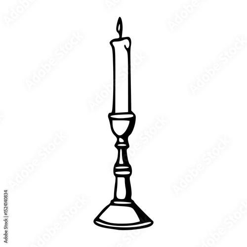 candlestick with candle