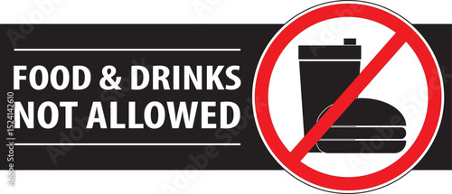 No eating and drinking sign.eps