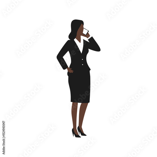 Businesswoman on phone professional corporate success