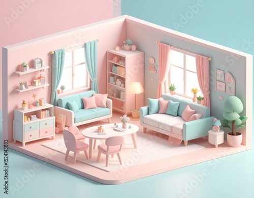 おしゃれな部屋の壁紙素材