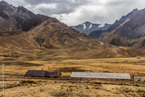 La Raya train station on Puno - Cusco railway in the La Raya pass, Peru