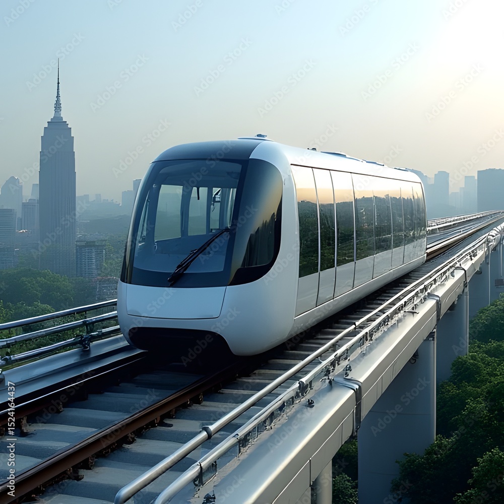 Naklejka premium train in motion