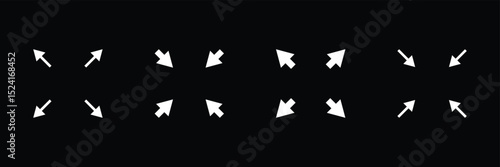 Maximum and minimum size icon. zoom in and zoom out icon vector illustration