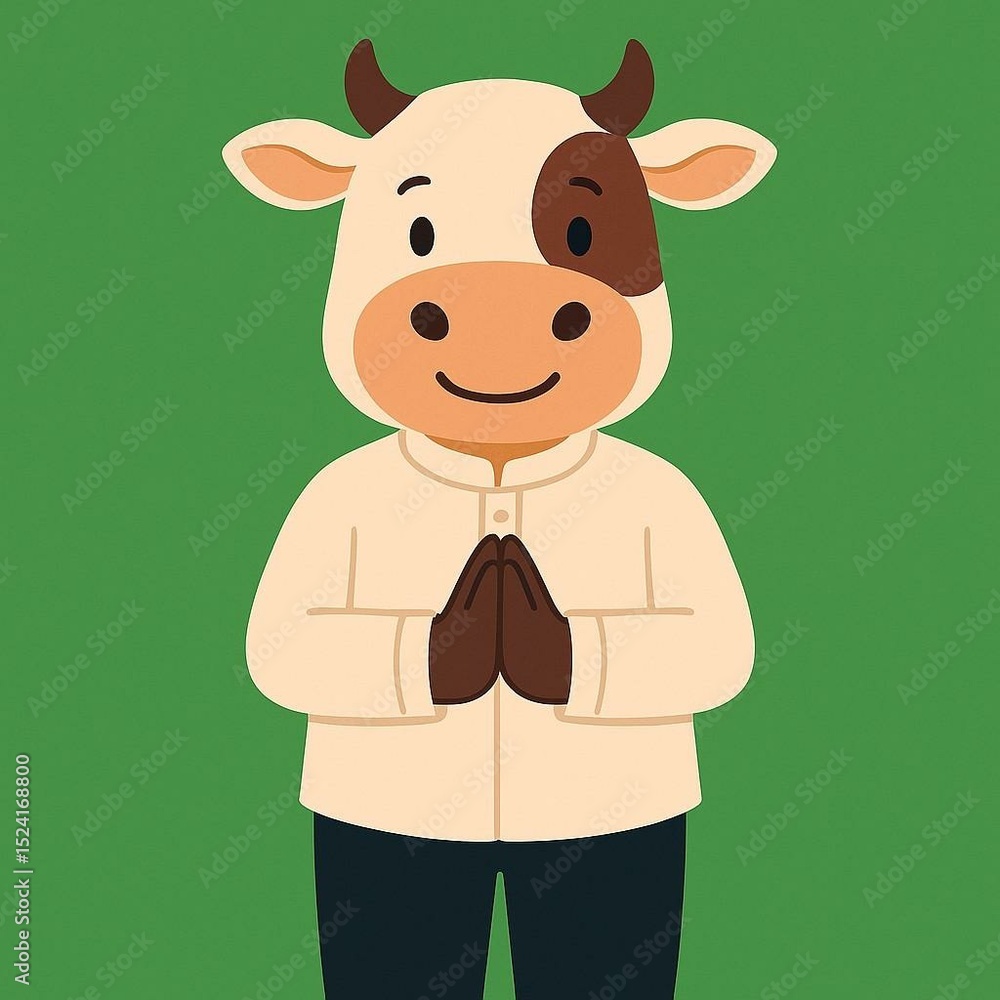 Obraz premium funny cow cartoon