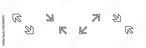 Resize Arrows vector icon