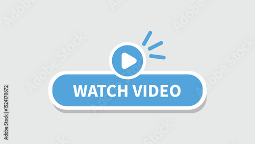watch video sticker button label badge flag sign symbol
