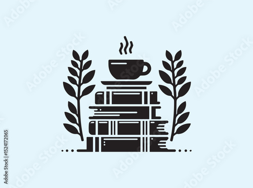 Coffee and Books Setup for Relaxed Reading