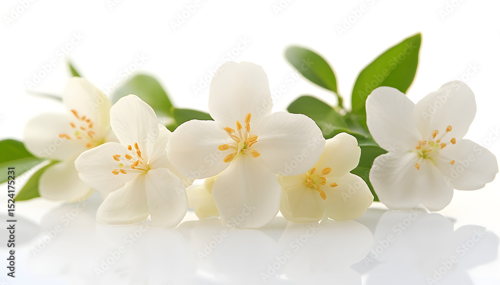 Obraz premium jasmine flower on a white background