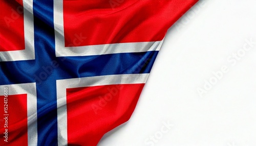 Free Download Norway flag on white background. copy space - GFXLoad