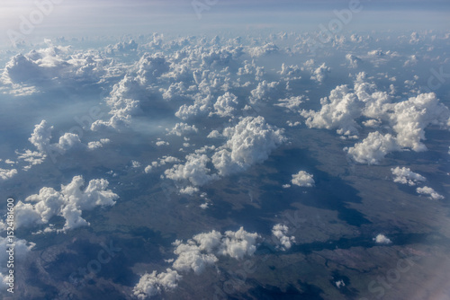 Obraz na płótnie Aerial view of clouds above Venezuela
