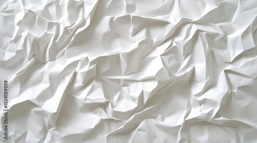 Obraz premium White crumpled paper texture background