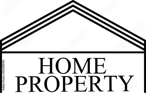 Home Property Background Elegant House Roof Illustration