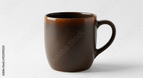 Wallpaper Mural 深みのある茶色 陶器マグカップ 温かい光で照らす 静かな朝. AI Generated Torontodigital.ca