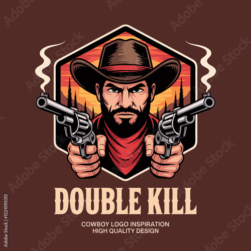 Double Kill Cowboy Logo