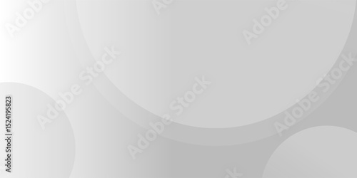 A minimalist abstract background featuring overlapping curves and circular shapes in various shades of gray, creating a smooth gradient and subtle depth