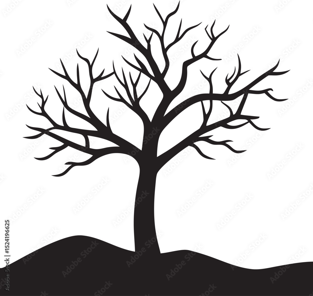 Fototapeta premium tree silhouette vector