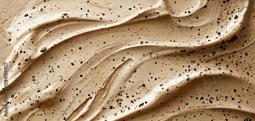 Coffee Ice Cream Texture Background.