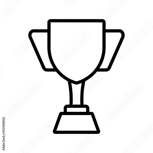 Award winner black icon design. Champion sign. Leadership happy successful. Victory prize tropy graphic design symbol. Vector illustration.	
