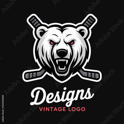 Bear Hockey Logo