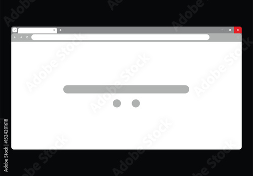 Full size website design template vector