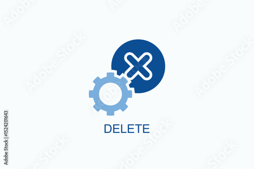 Delete Icon Or Logo Isolated Vector Illustration