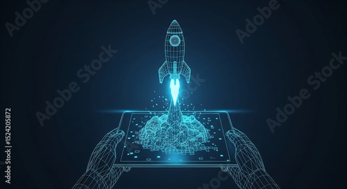 Launching Your Startup A Digital Rocket to Success - Gemini_Generated_Image