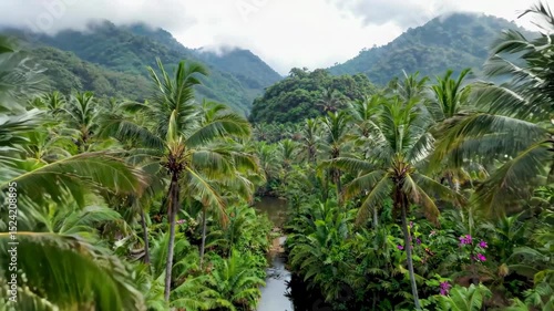 Wallpaper Mural there is a river running through a lush green jungle Torontodigital.ca