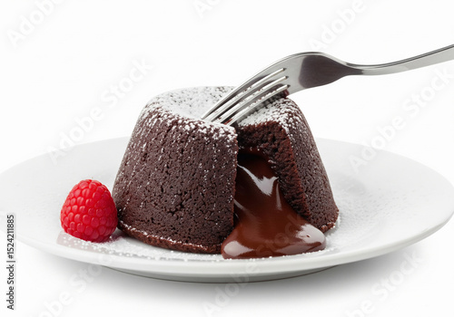 chocolate cake with strawberries