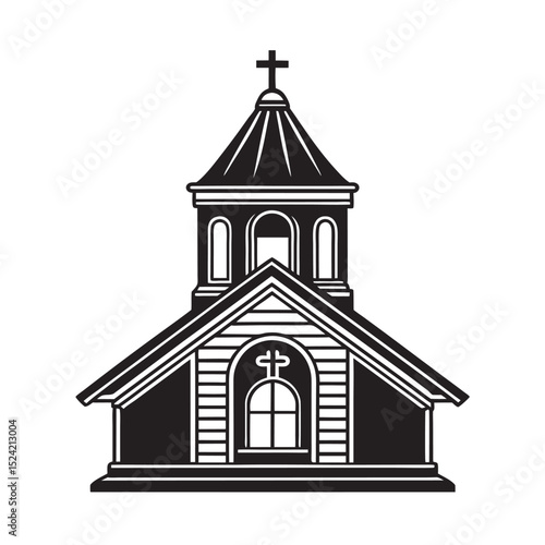 vector-of-silhouette-of-christian-church-bell-cap-.eps