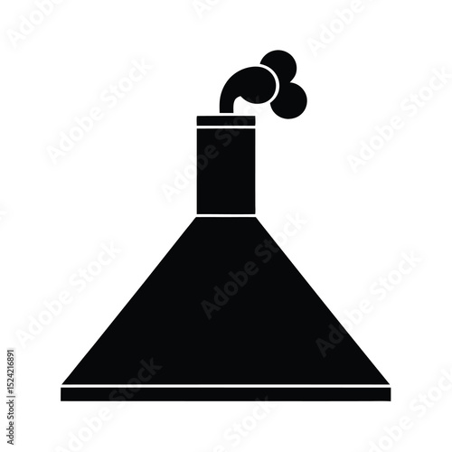 Black Fume Hood Vector illustration