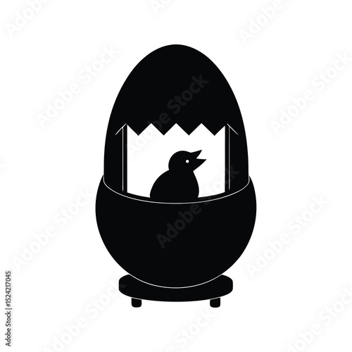 Black Incubator Vector illustration