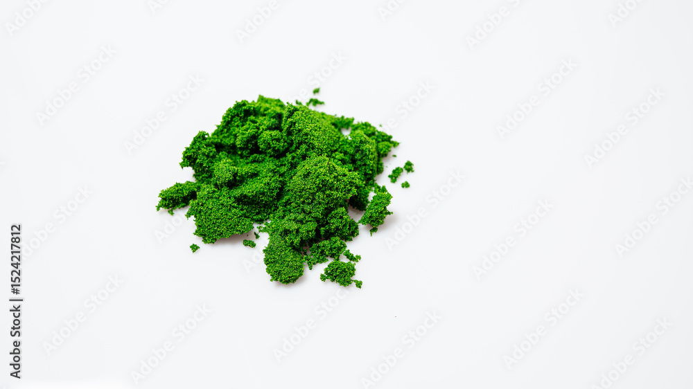 Fototapeta premium Wolffia Globosa super food in thailand on a clean white background.