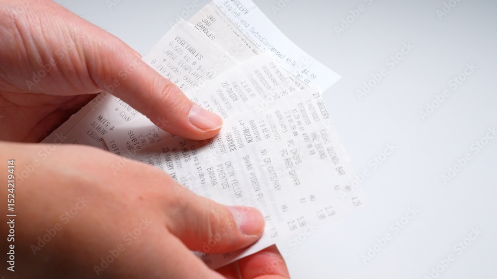 Obraz premium Overspending and money debt, budget loss and bankruptcy concept. Financial problem after uncontrollable shopping with amount of bills. Shopaholic and money spending addiction. Home family finance.