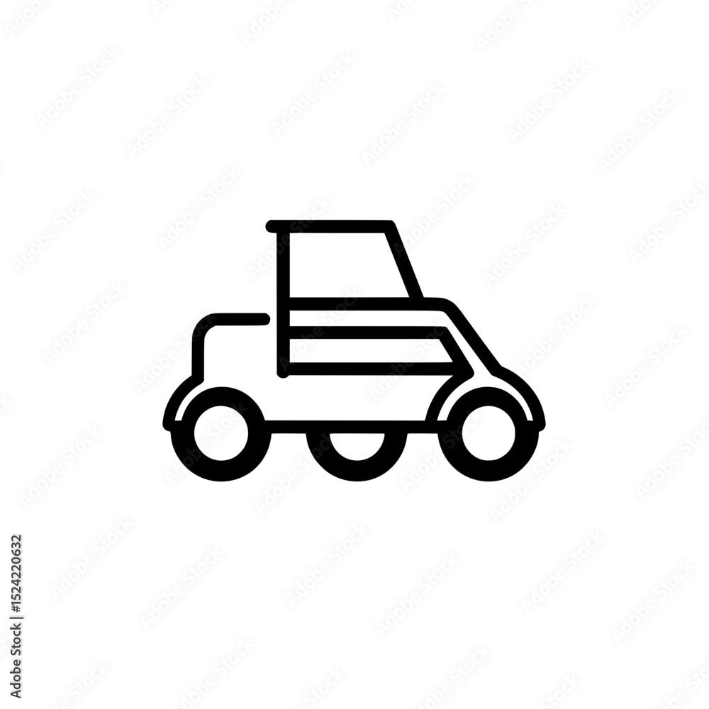 Fototapeta premium Garbage truck icon