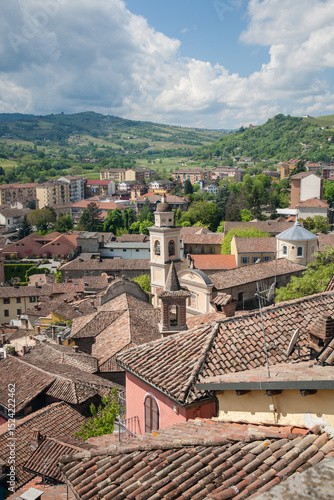 Canelli cityscape, Piedmont, Italy
