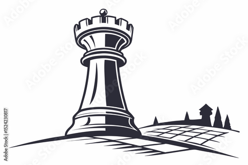rook bird sihouette black vector