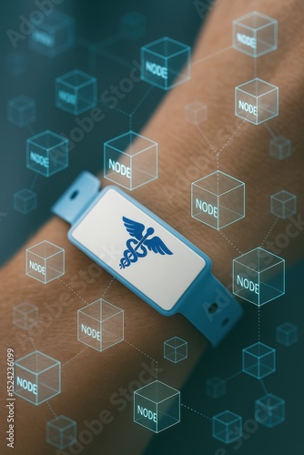 Medicine technology combines healthcare with blockchain nodes for secure patient data management