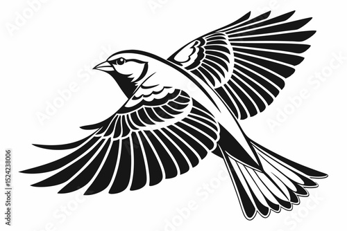 canary sihouette black vector