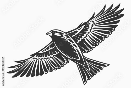 canary sihouette black vector