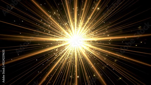 a close up of a star burst with a black background