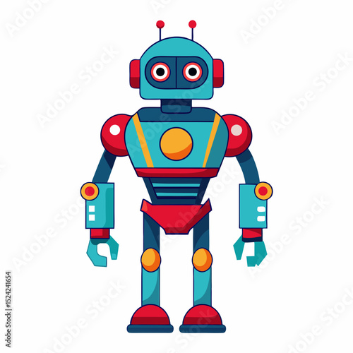 funny cartoon robot