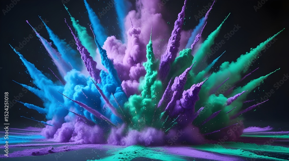 Obraz premium abstract colour explosion background