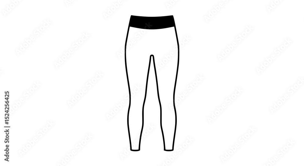 A pair of black and white pants A pair of black and white pants