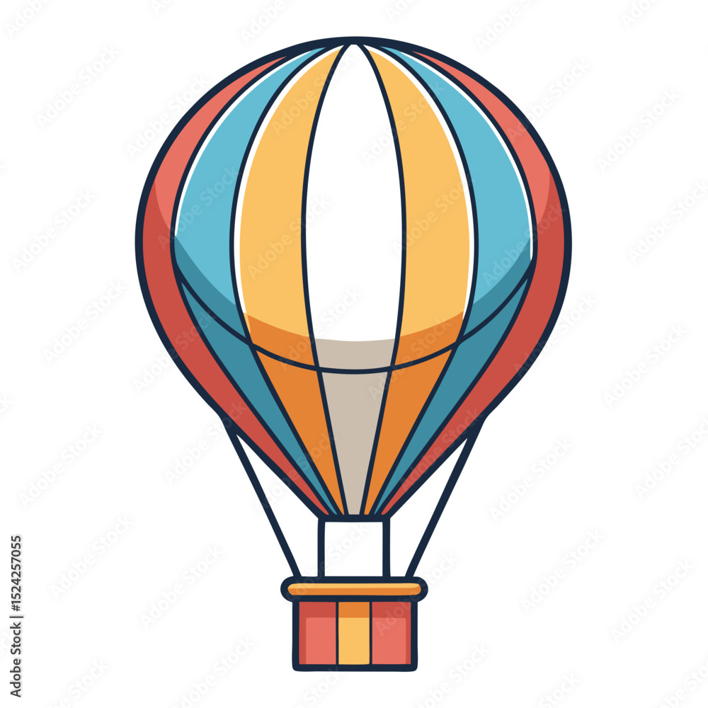 Fototapeta premium hot air balloon vector illustration