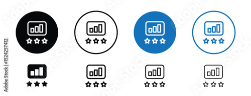 Set of 5 pixel perfect colored Performance review icons with 1 unexpanded, 1 silhouette, Set of icons representing various elements of performance review.